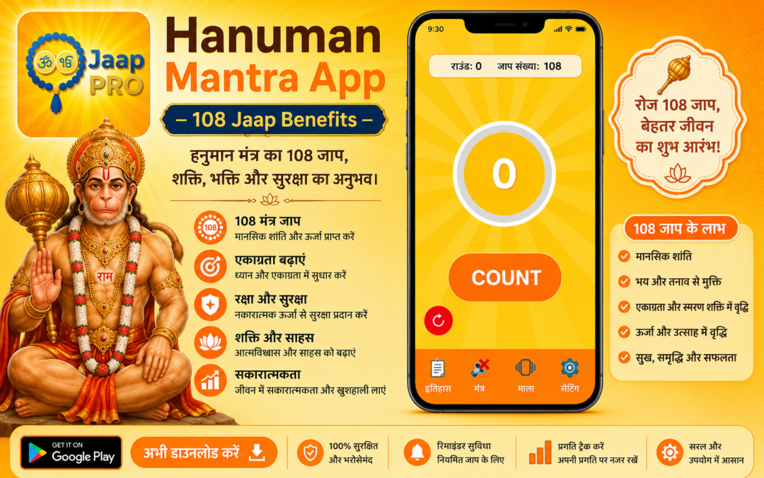 Hanuman Mantra App – 108 Jaap Benefits