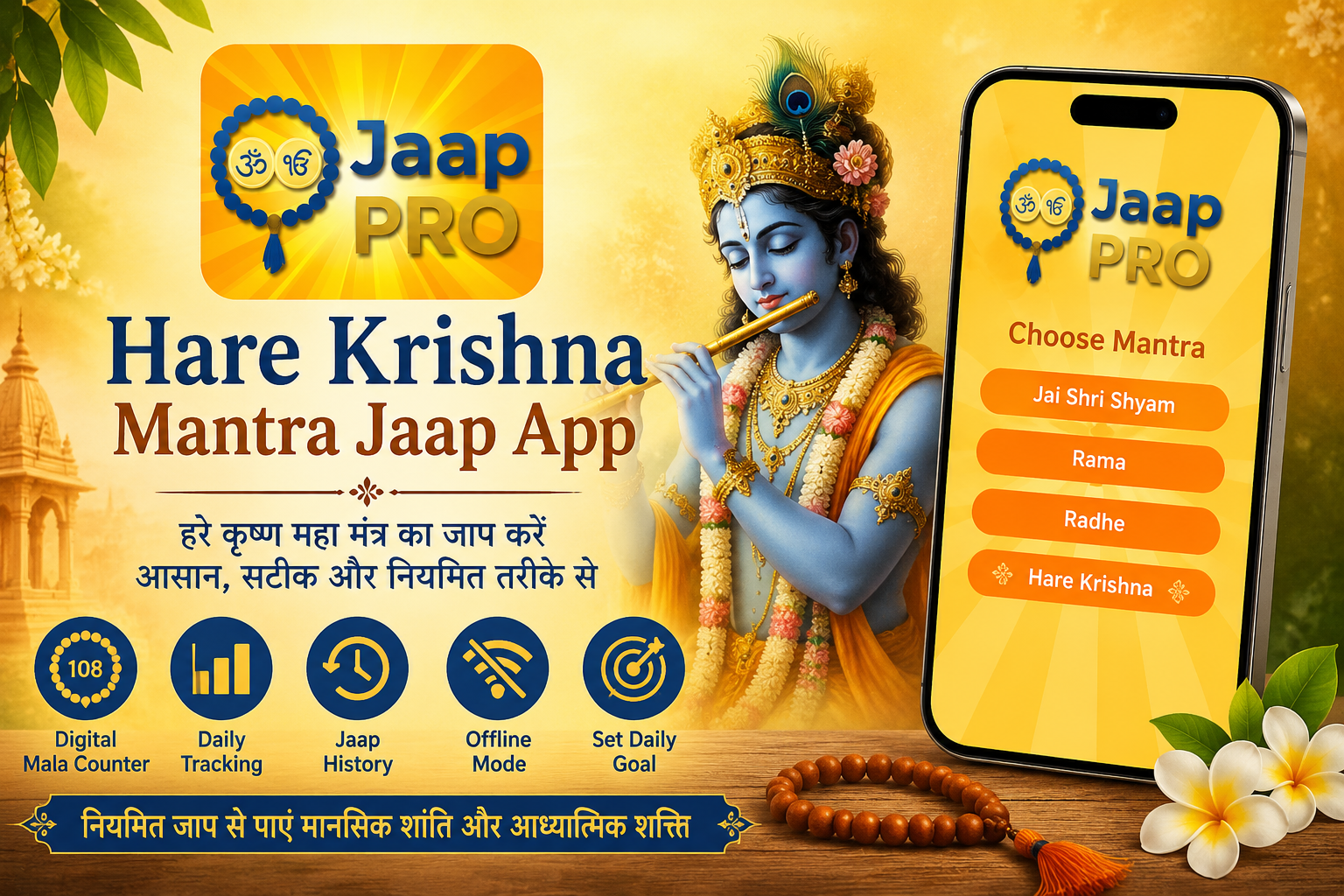 Hare Krishna Mantra Jaap App