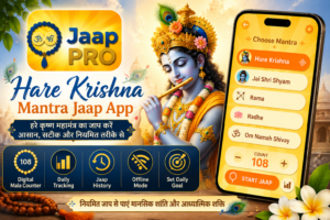 Hare Krishna Mantra Jaap App with Jaap Pro logo