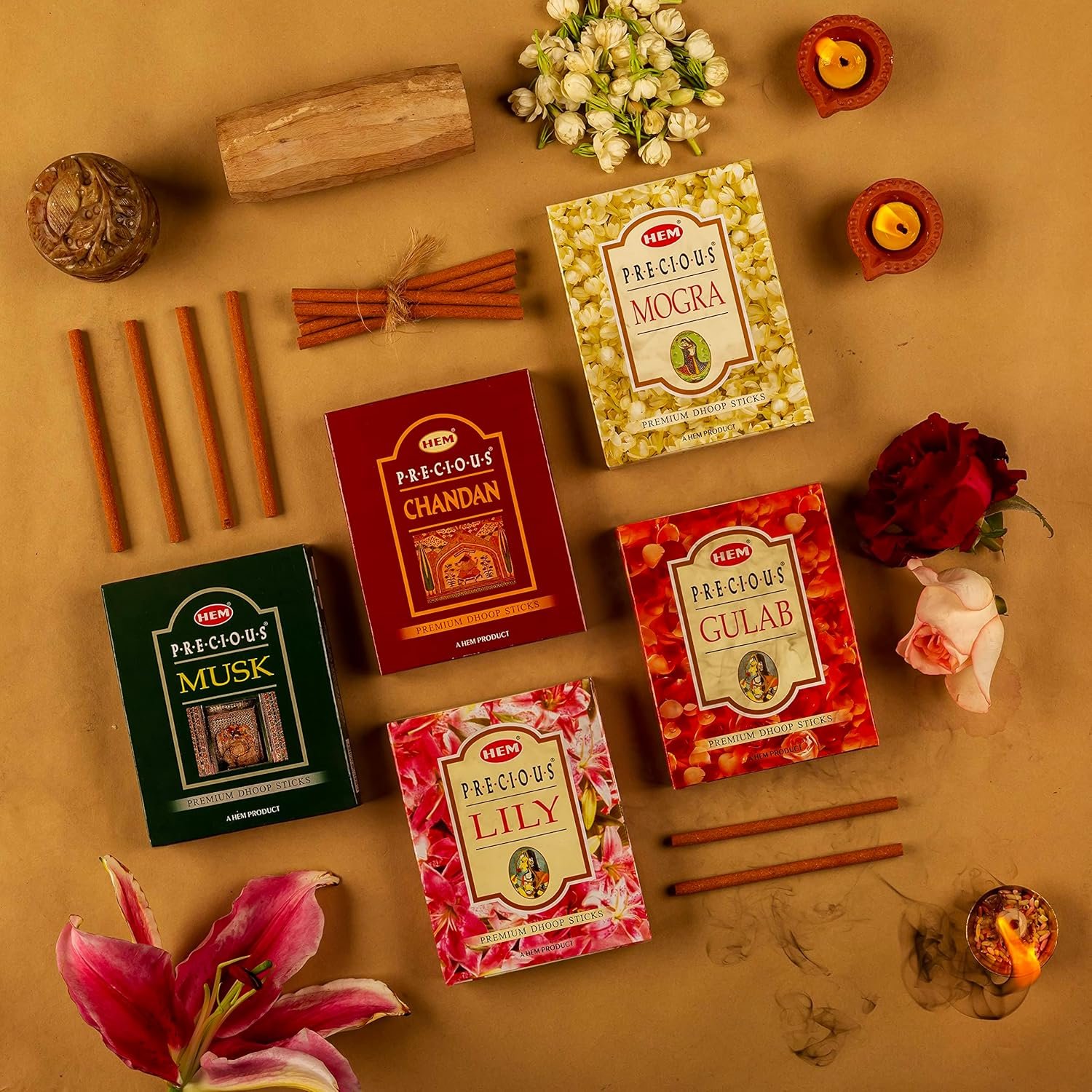 Hem Precious 5 Variant Assorted Dhoop