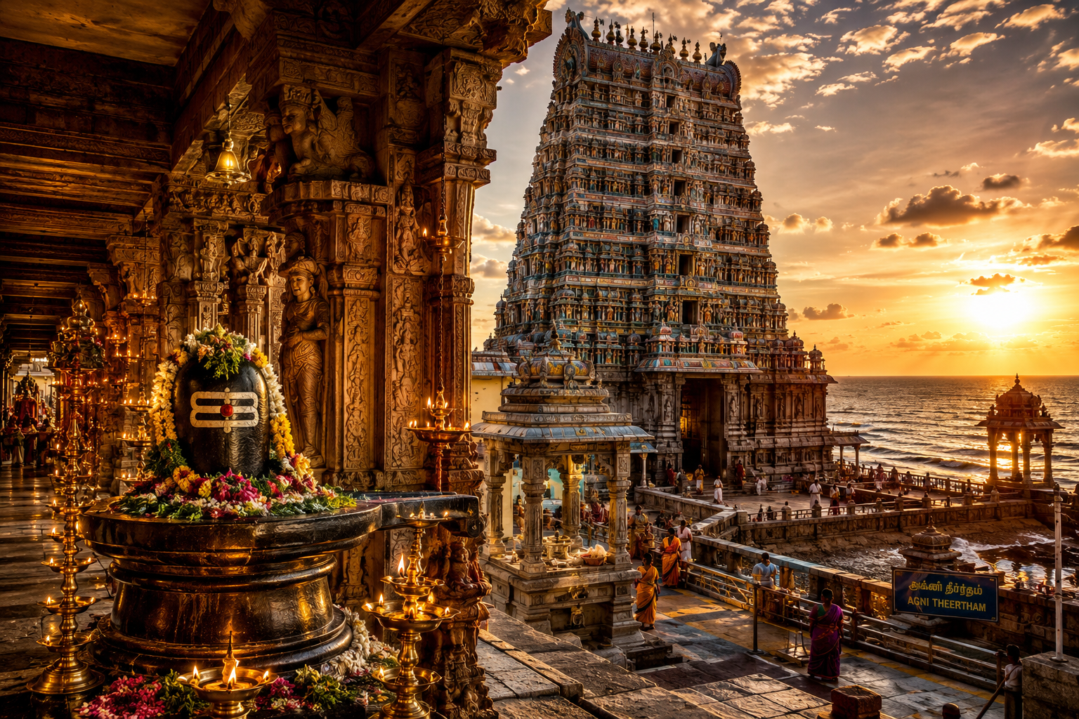 Rameshwaram Jyotirlinga Temple in Tamil Nadu - One of the 12 Jyotirlingas of Lord Shiva