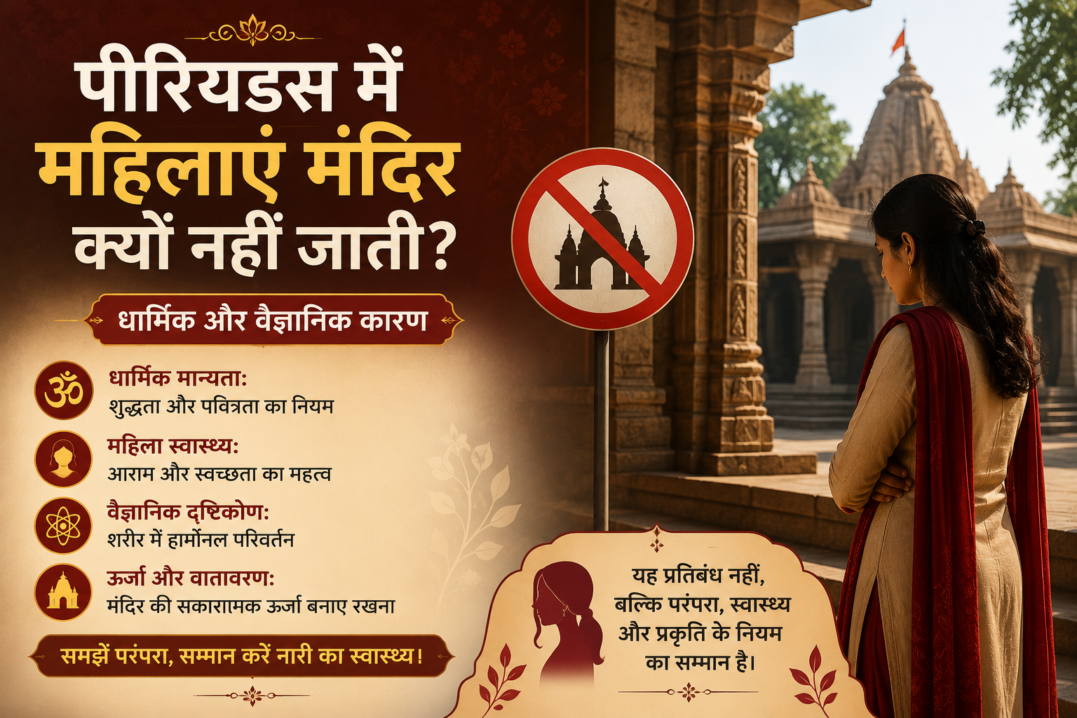 पीरियड्स में महिलाएं मंदिर क्यों नहीं जाती