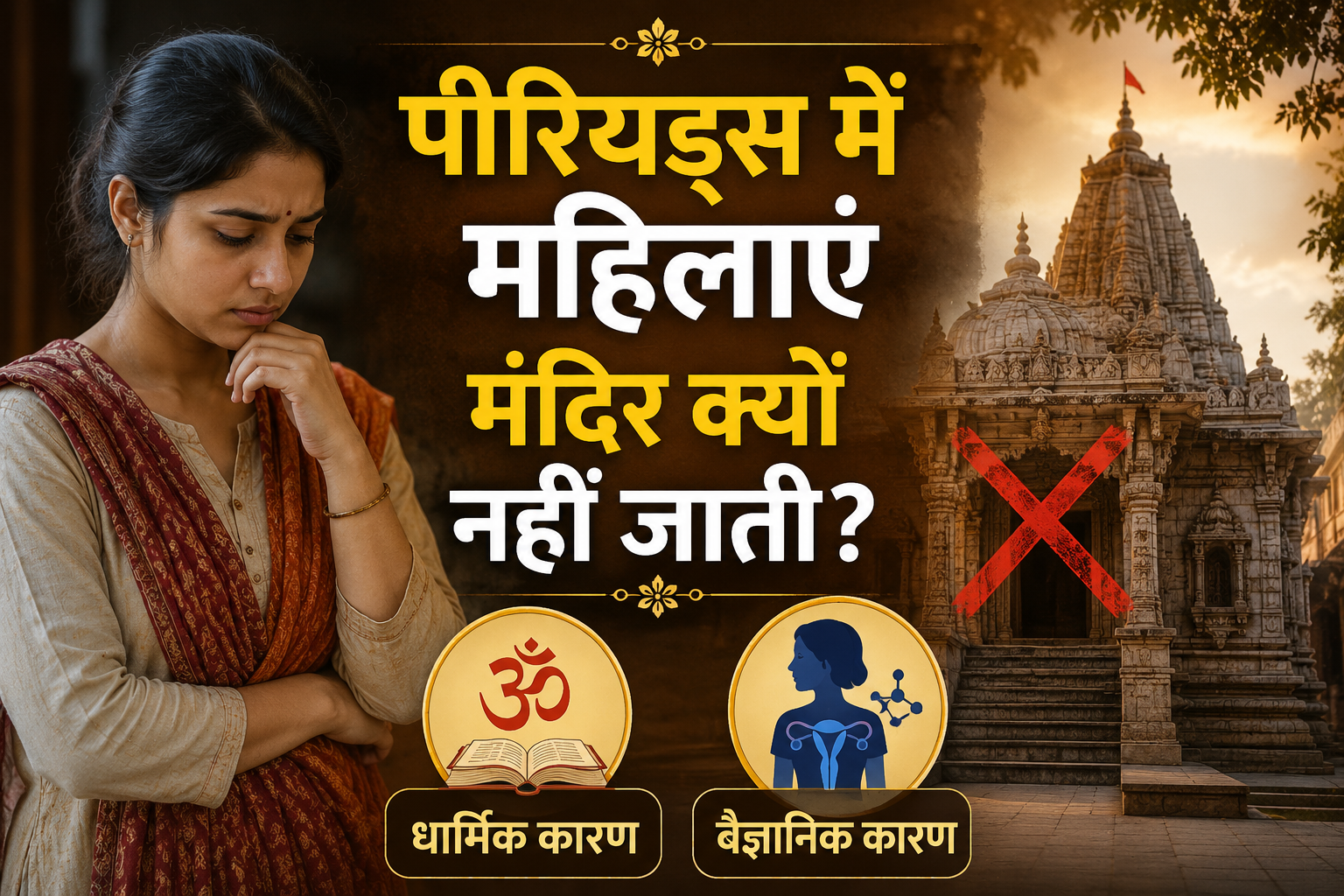 पीरियड्स में मंदिर जाना चाहिए या नहीं? 2026 में जानिए सबसे महत्वपूर्ण तथ्य