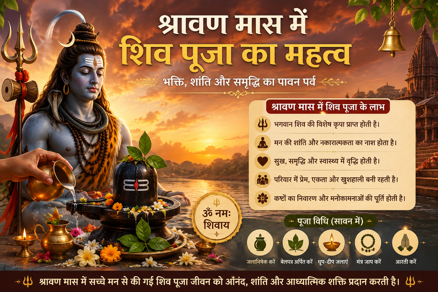 सावन में शिव पूजा का महत्व