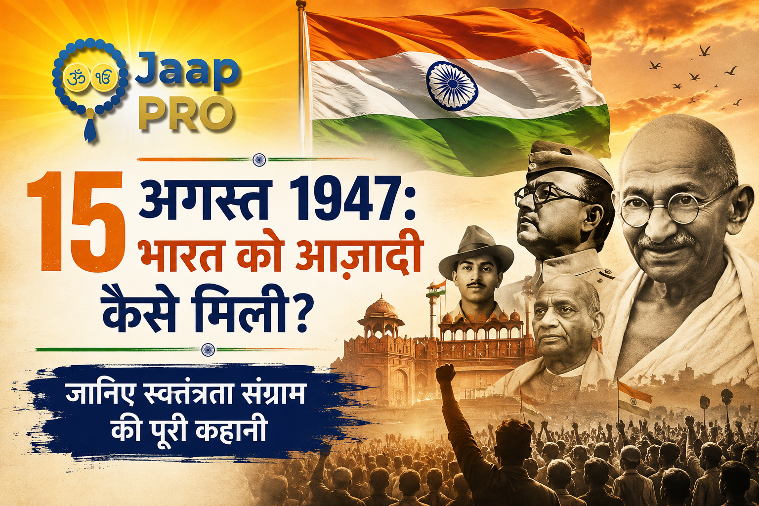 15 अगस्त 1947 भारत की आज़ादी