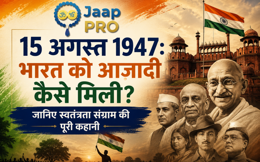15 अगस्त 1947: भारत को आज़ादी कैसे मिली? जानिए स्वतंत्रता संग्राम की पूरी कहानी