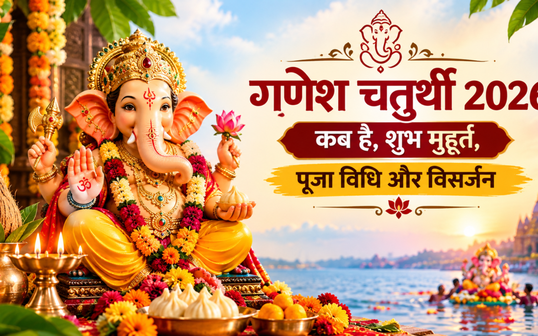गणेश चतुर्थी Ganesh chaturthi 2026: कब है, शुभ मुहूर्त, पूजा विधि और विसर्जन